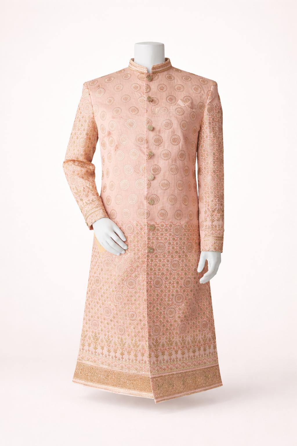 Blush Pink Sherwani - Regal Collection
