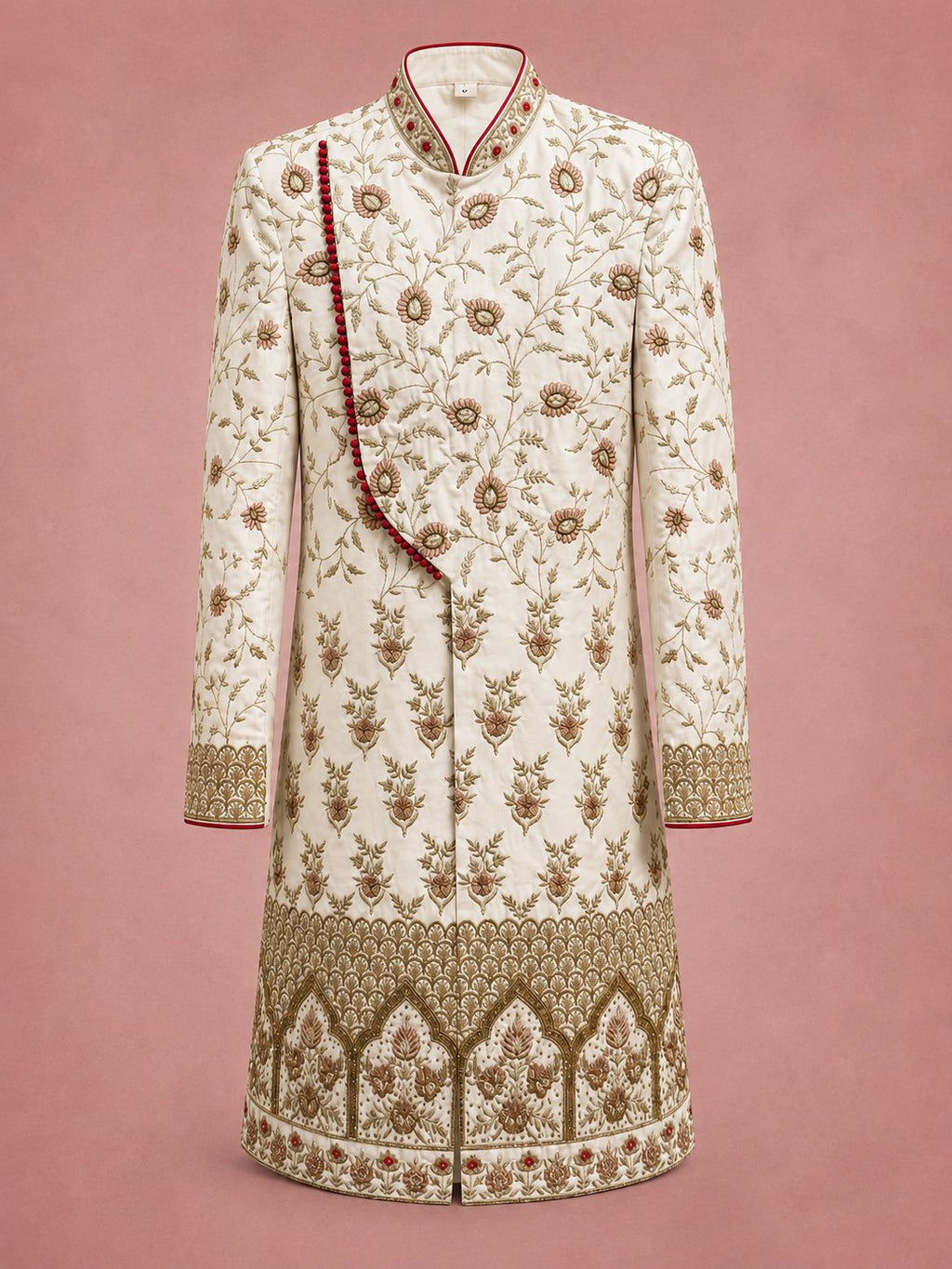Ivory Gulnaar Sherwani