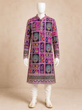 Purple Multi Embroidered Kurta Set